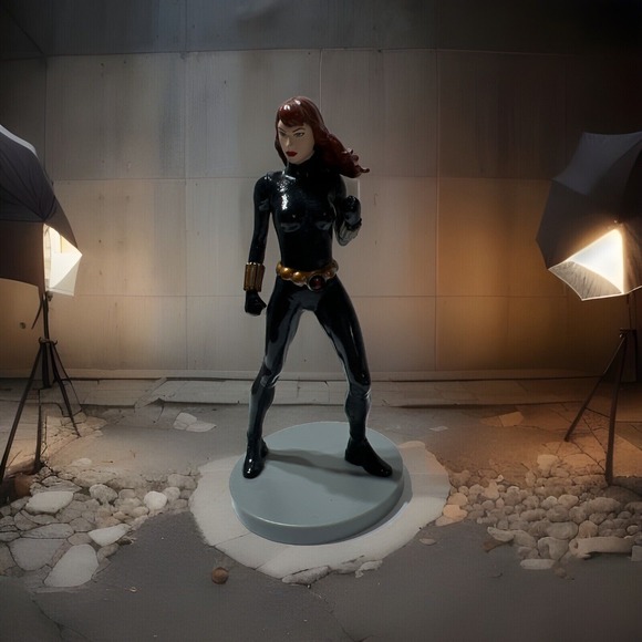 Disney Other - Disney Marvel Avengers BLACK WIDOW 3.5" PVC Action Figure‎ Statue or Cake Topper